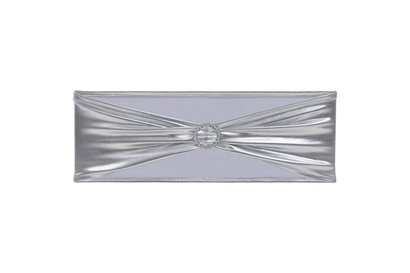 25 st stolsband stretch diamantspänne silver - Silver - Textil & mattor - Möbeltextil - Möbelöverdrag - Stolsöverdrag