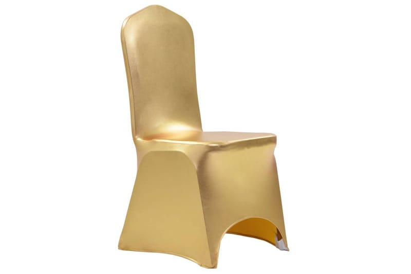 6 st stolsöverdrag stretch guld - Guld - Möbelöverdrag - Stolsöverdrag