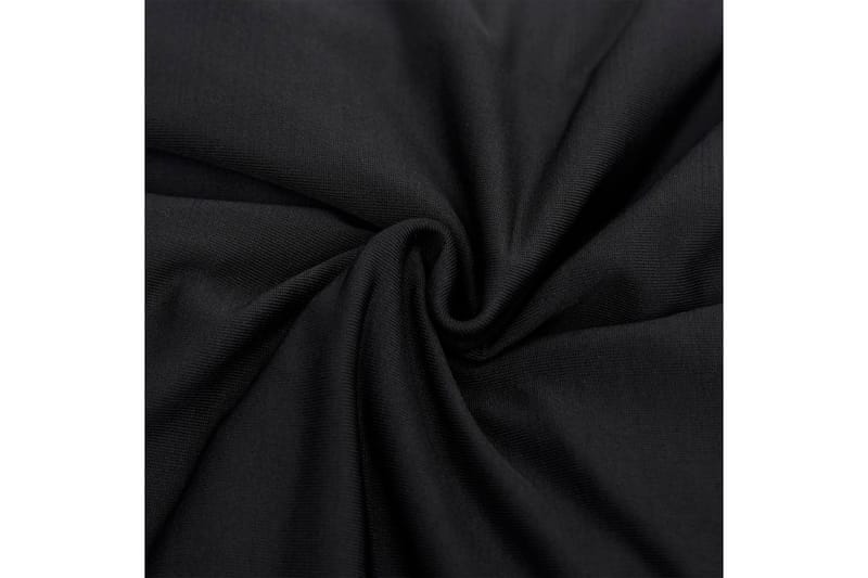 beBasic Sofföverdrag 3-sits med stretch svart polyesterjersey - Black - Sofföverdrag - Möbelöverdrag