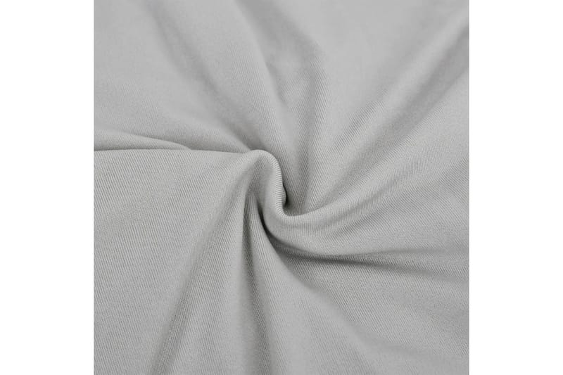 beBasic Sofföverdrag 4-sits med stretch grå polyesterjersey - Grey - Sofföverdrag - Möbelöverdrag