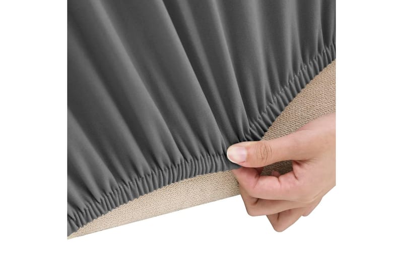 beBasic Sofföverdrag med stretch antracit polyesterjersey - Anthracite - Sofföverdrag - Möbelöverdrag