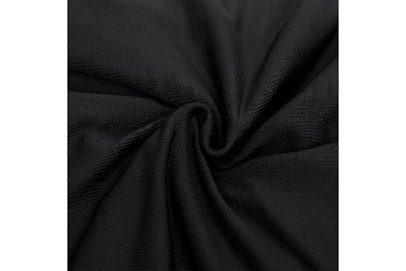 beBasic Sofföverdrag med stretch svart polyesterjersey - Black - Sofföverdrag - Möbelöverdrag