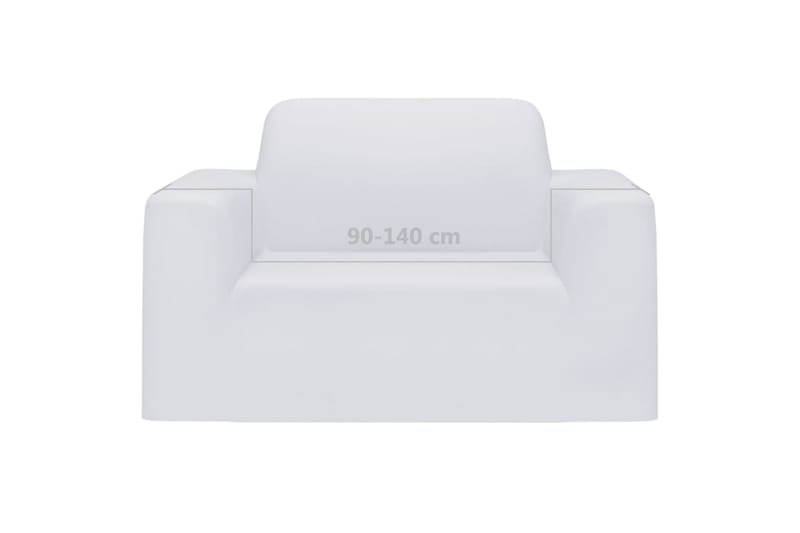 beBasic Sofföverdrag med stretch vit polyesterjersey - White - Sofföverdrag - Möbelöverdrag