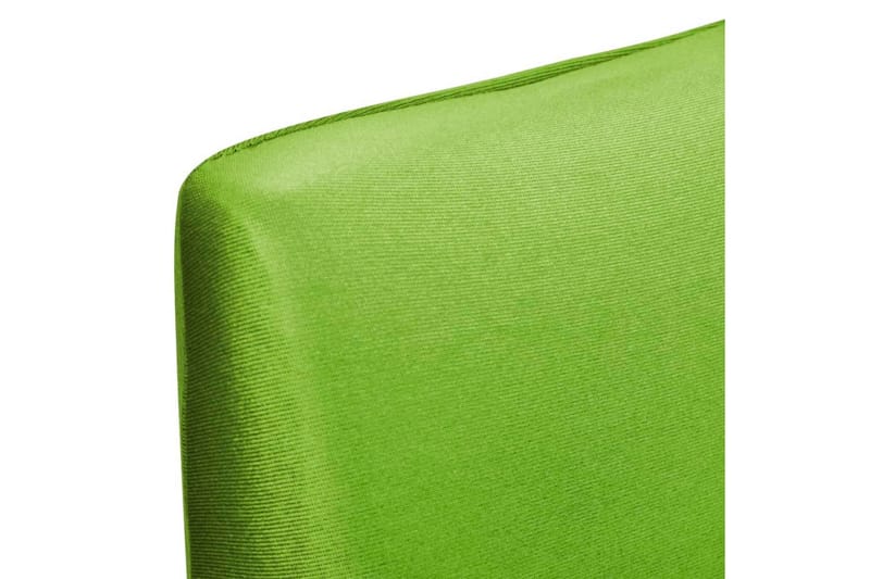 Rakt elastiskt stolsöverdrag 4 st grön - Grön - Textil & mattor - Möbeltextil - Möbelöverdrag - Stolsöverdrag