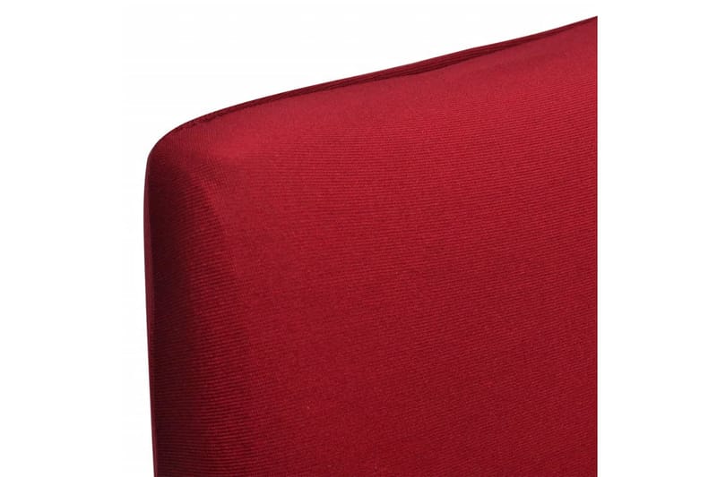 Rakt elastiskt stolsöverdrag 4 st vinröd - Vinröd - Textil & mattor - Möbeltextil - Möbelöverdrag - Stolsöverdrag