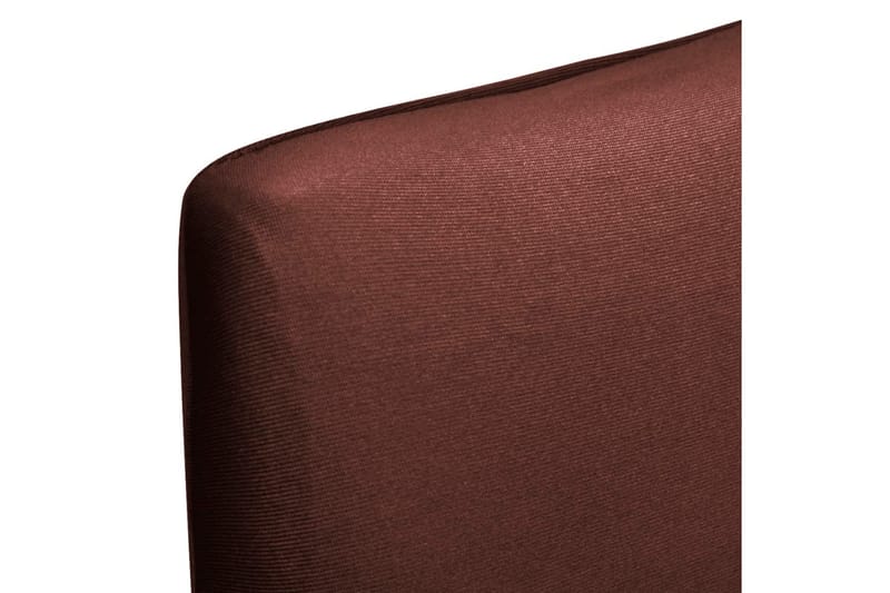 Rakt elastiskt stolsöverdrag 6 st brun - Brun - Textil & mattor - Möbeltextil - Möbelöverdrag - Stolsöverdrag