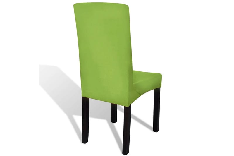 Rakt elastiskt stolsöverdrag 6 st grön - Grön - Textil & mattor - Möbeltextil - Möbelöverdrag - Stolsöverdrag