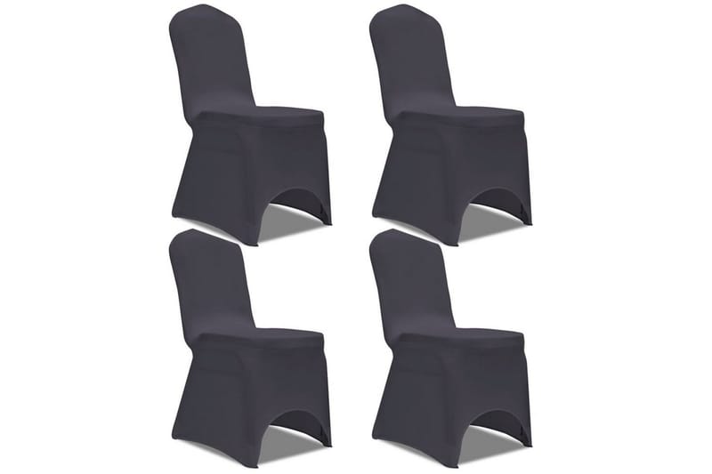 Stolsöverdrag 4 st antracit - Antracit - Textil & mattor - Möbeltextil - Möbelöverdrag - Stolsöverdrag