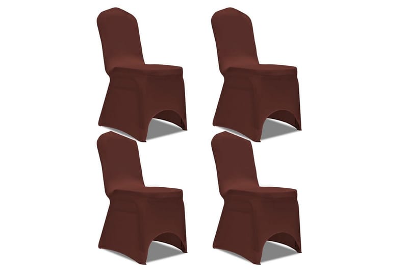Stolsöverdrag 4 st brun - Brun - Textil & mattor - Möbeltextil - Möbelöverdrag - Stolsöverdrag