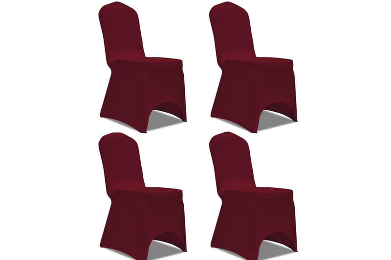 Stolsöverdrag 4 st vinröd - Vinröd - Textil & mattor - Möbeltextil - Möbelöverdrag - Stolsöverdrag