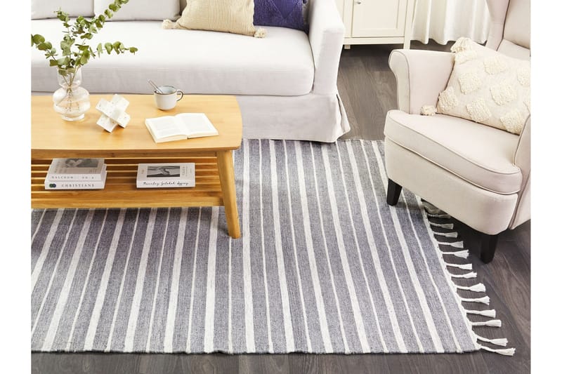 Bademli Ryamatta 140x200 cm - Grå - Textil & mattor - Mattor - Flatvävda mattor