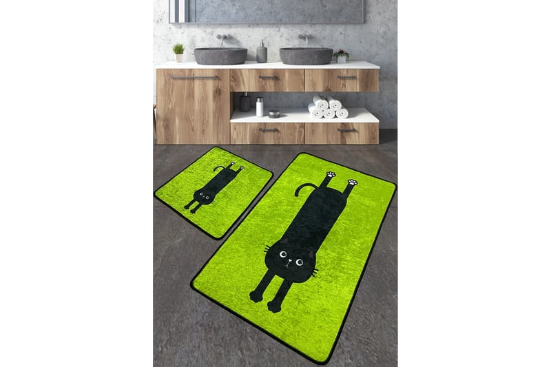 Angola Badrumsmatta 60x100 cm Rektangulär - Grön - Textil & mattor - Mattor - Badrumsmatta