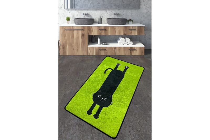 Angola Badrumsmatta 70x120 cm Rektangulär, Grön