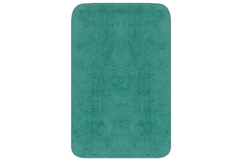 Badrumsmattor 2 st tyg turkos - Blå/Grön - Textil & mattor - Mattor - Badrumsmatta