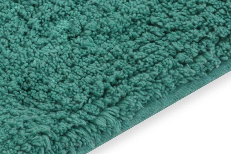 Badrumsmattor 2 st tyg turkos - Blå/Grön - Textil & mattor - Mattor - Badrumsmatta