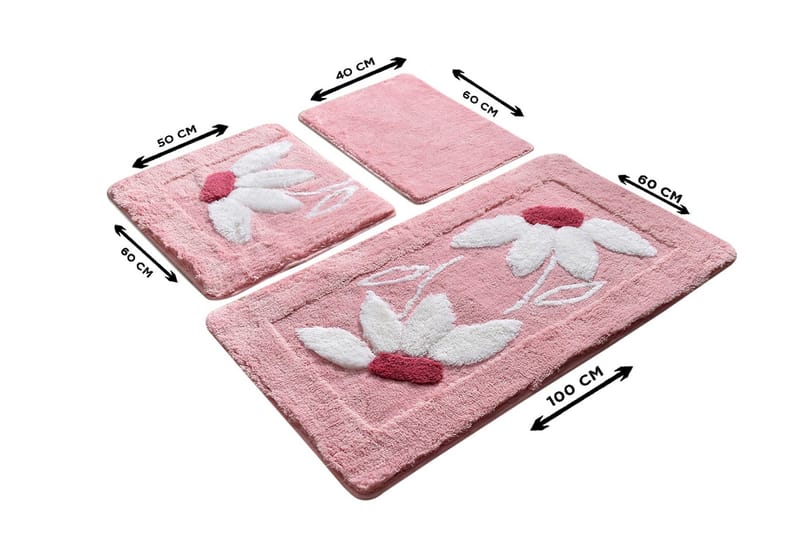 Bhika Badrumsmatta 60x100 cm Rektangulär - Flerfärgad - Textil & mattor - Mattor - Badrumsmatta