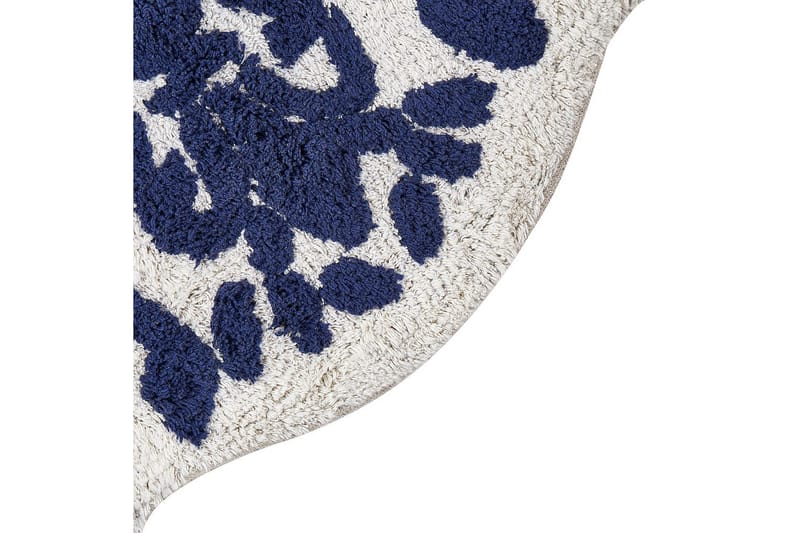 Badrumsmatta Canbar - Blå, Vit - Textil & mattor - Mattor - Badrumsmatta