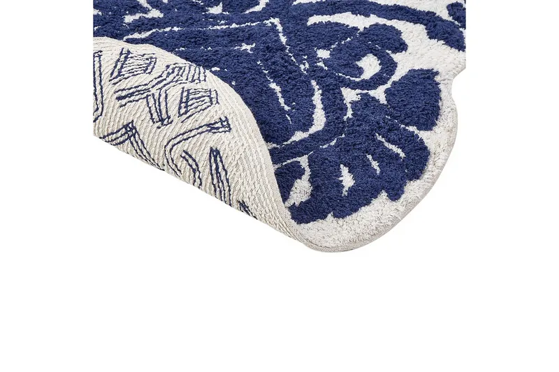 Badrumsmatta Canbar - Blå, Vit - Textil & mattor - Mattor - Badrumsmatta