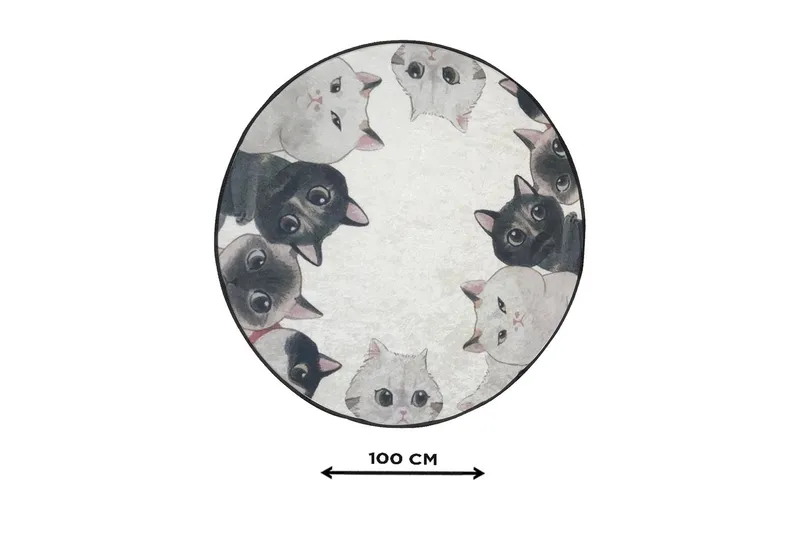 Chilai Home Badmatta 100 Rund - Multi - Textil & mattor - Mattor - Badrumsmatta