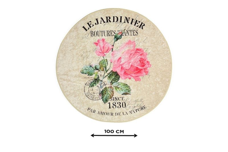 Chilai Home Badmatta 100 Rund - Multi - Textil & mattor - Mattor - Badrumsmatta