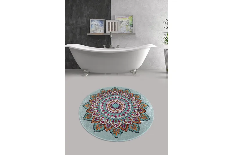 Chilai Home Badmatta 100 Rund - Multi - Textil & mattor - Mattor - Badrumsmatta