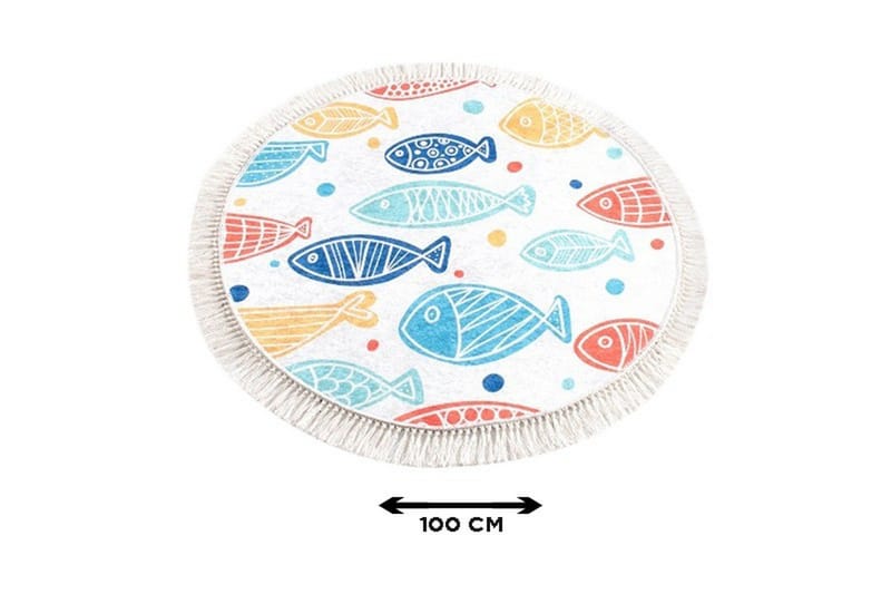 Chilai Home Badmatta 100 Rund - Multi - Textil & mattor - Mattor - Badrumsmatta