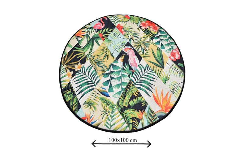 Chilai Home Badmatta 100 Rund - Multi - Textil & mattor - Mattor - Badrumsmatta