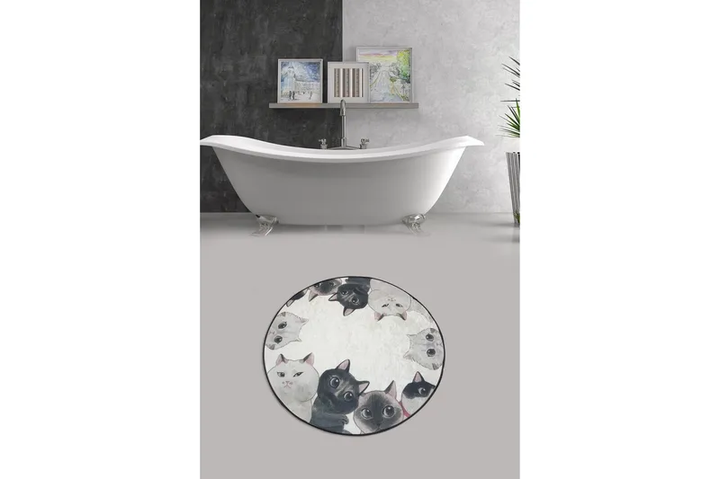 Chilai Home Badmatta 100 Rund - Multi - Textil & mattor - Mattor - Badrumsmatta