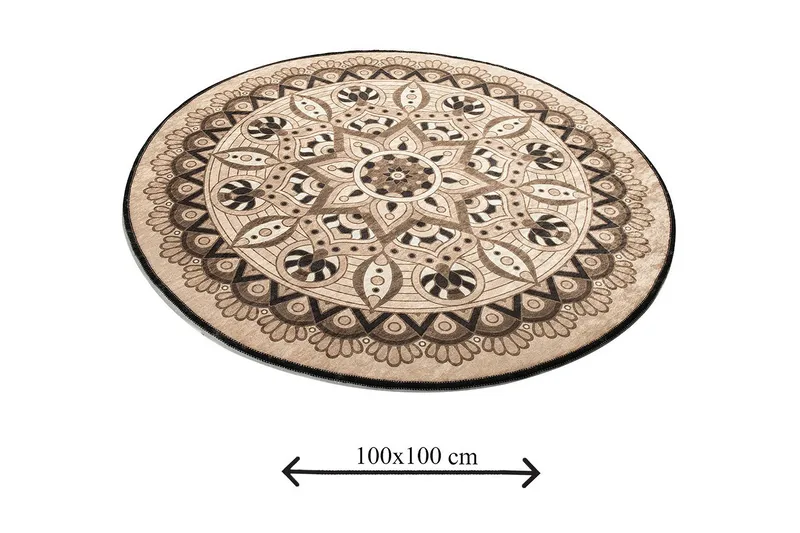 Chilai Home Badmatta 100 Rund - Multi - Textil & mattor - Mattor - Badrumsmatta