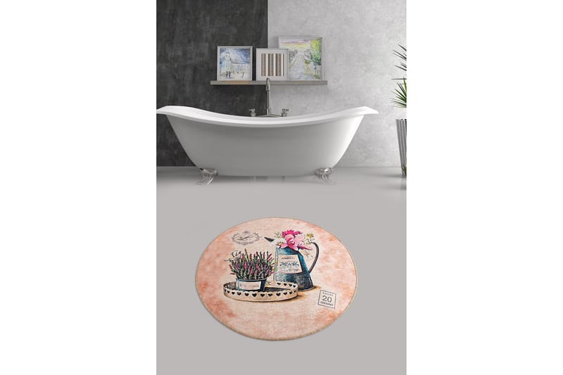 Chilai Home Badmatta 100 Rund - Multi - Textil & mattor - Mattor - Badrumsmatta