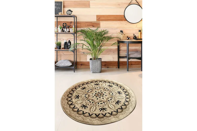 Chilai Home Badmatta 100 Rund - Multi - Textil & mattor - Mattor - Badrumsmatta