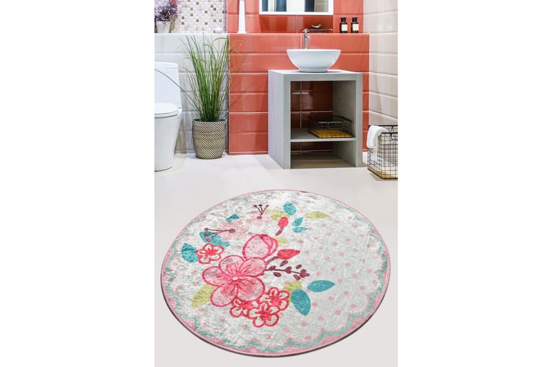 Chilai Home Badmatta 100 Rund - Multi - Textil & mattor - Mattor - Badrumsmatta