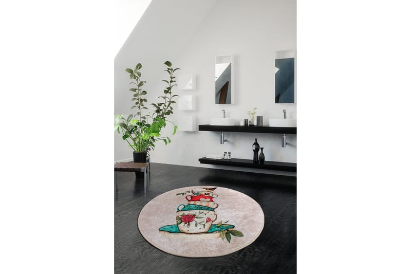 Chilai Home Badmatta 100 Rund - Multi - Textil & mattor - Mattor - Badrumsmatta