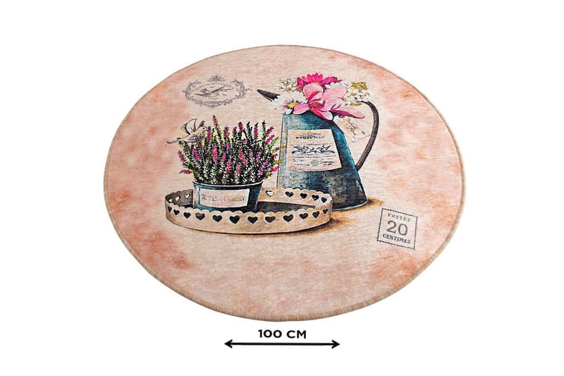 Chilai Home Badmatta 100 Rund - Multi - Textil & mattor - Mattor - Badrumsmatta