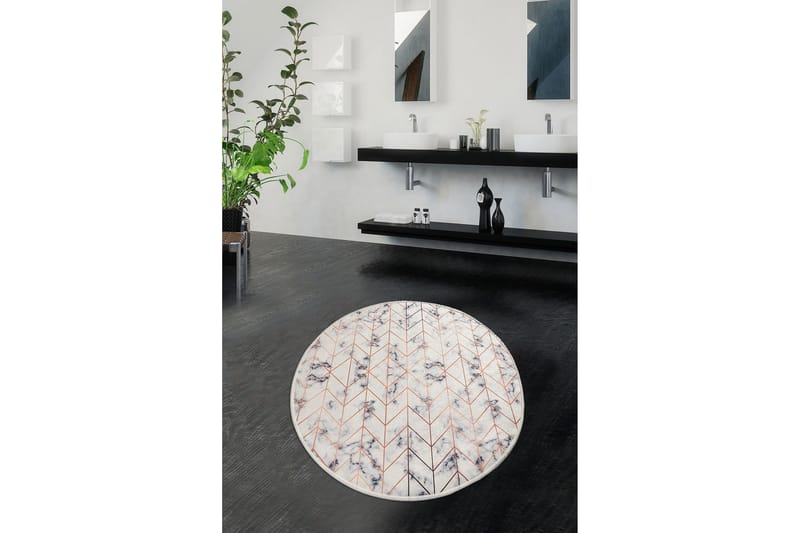 Chilai Home Badmatta 100 Rund - Multi - Textil & mattor - Mattor - Badrumsmatta