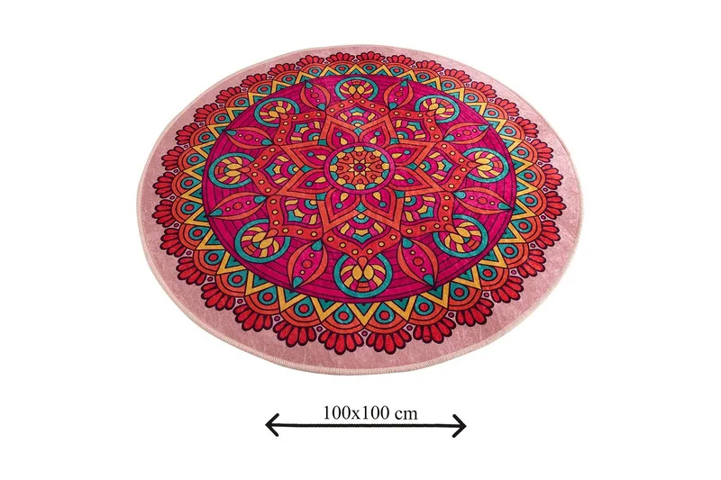 Chilai Home Badmatta 100 Rund - Multi - Textil & mattor - Mattor - Badrumsmatta