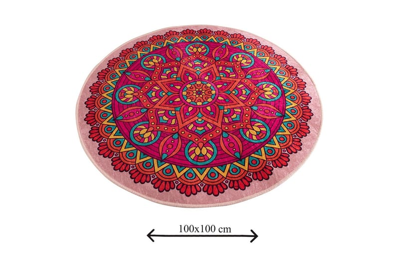 Chilai Home Badmatta 100 Rund - Multi - Textil & mattor - Mattor - Badrumsmatta