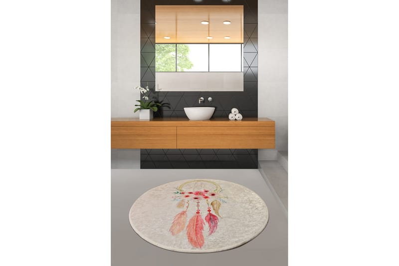 Chilai Home Badmatta 100 Rund - Multi - Textil & mattor - Mattor - Badrumsmatta
