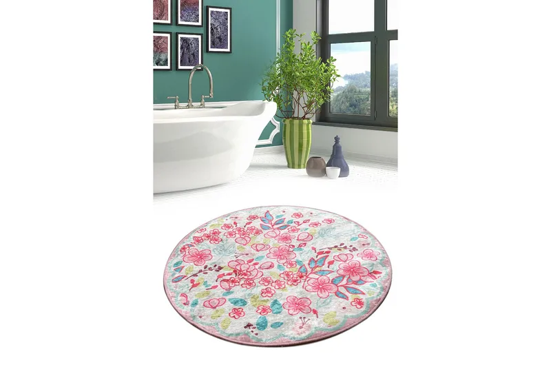 Chilai Home Badmatta 100 Rund - Multi - Textil & mattor - Mattor - Badrumsmatta