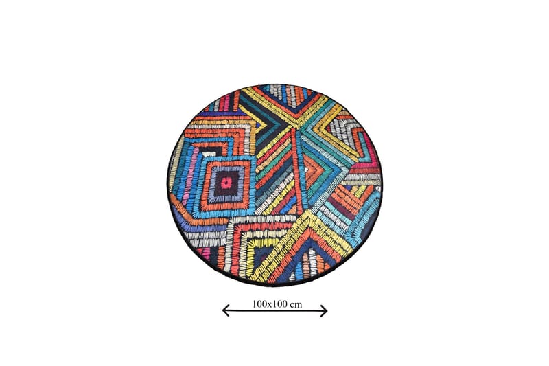 Chilai Home Badmatta 100 Rund - Multi - Textil & mattor - Mattor - Badrumsmatta