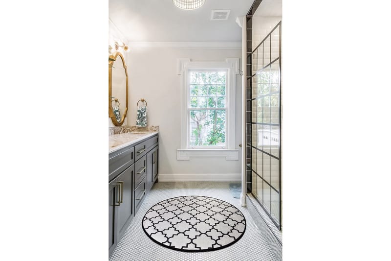 Chilai Home Badmatta 100 Rund - Multi - Textil & mattor - Mattor - Badrumsmatta