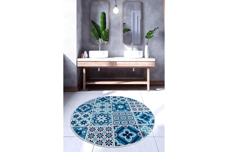 Chilai Home Badmatta 100 Rund - Multi - Textil & mattor - Mattor - Badrumsmatta