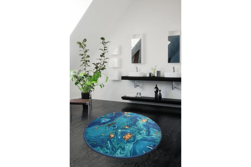 Chilai Home Badmatta 100 Rund - Multi - Textil & mattor - Mattor - Badrumsmatta