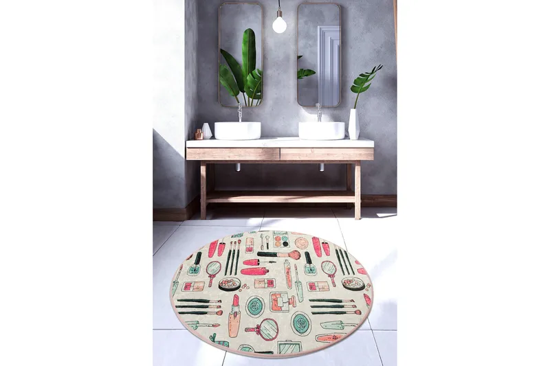 Chilai Home Badmatta 100 Rund - Multi - Textil & mattor - Mattor - Badrumsmatta