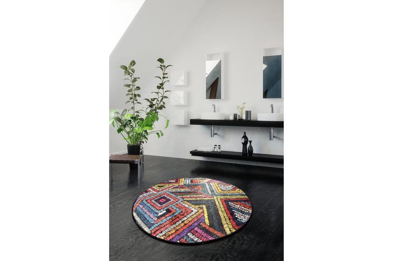 Chilai Home Badmatta 100 Rund - Multi - Textil & mattor - Mattor - Badrumsmatta