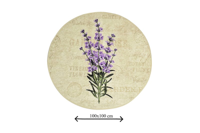 Chilai Home Badmatta 100 Rund - Multi - Textil & mattor - Mattor - Badrumsmatta