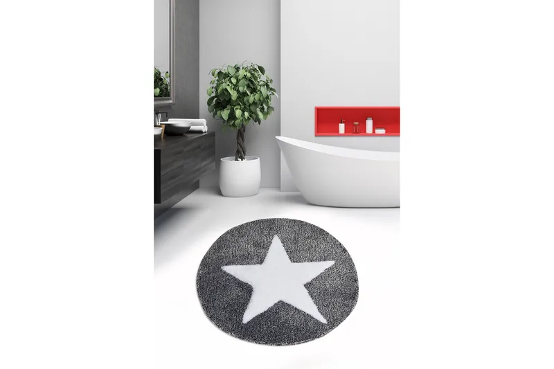 Chilai Home Badmatta 90 Rund - Multi - Textil & mattor - Mattor - Badrumsmatta