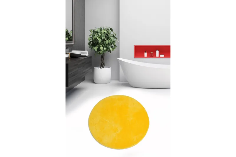 Chilai Home Badmatta 90 Rund - Multi - Textil & mattor - Mattor - Badrumsmatta