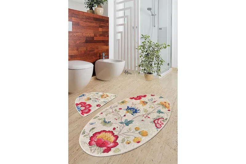 Chilai Home Badmatta Set om 2 - Multi - Textil & mattor - Mattor - Badrumsmatta