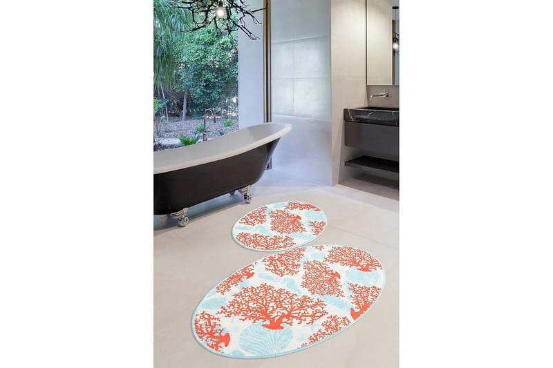 Chilai Home Badmatta Set om 2 - Multi - Textil & mattor - Mattor - Badrumsmatta